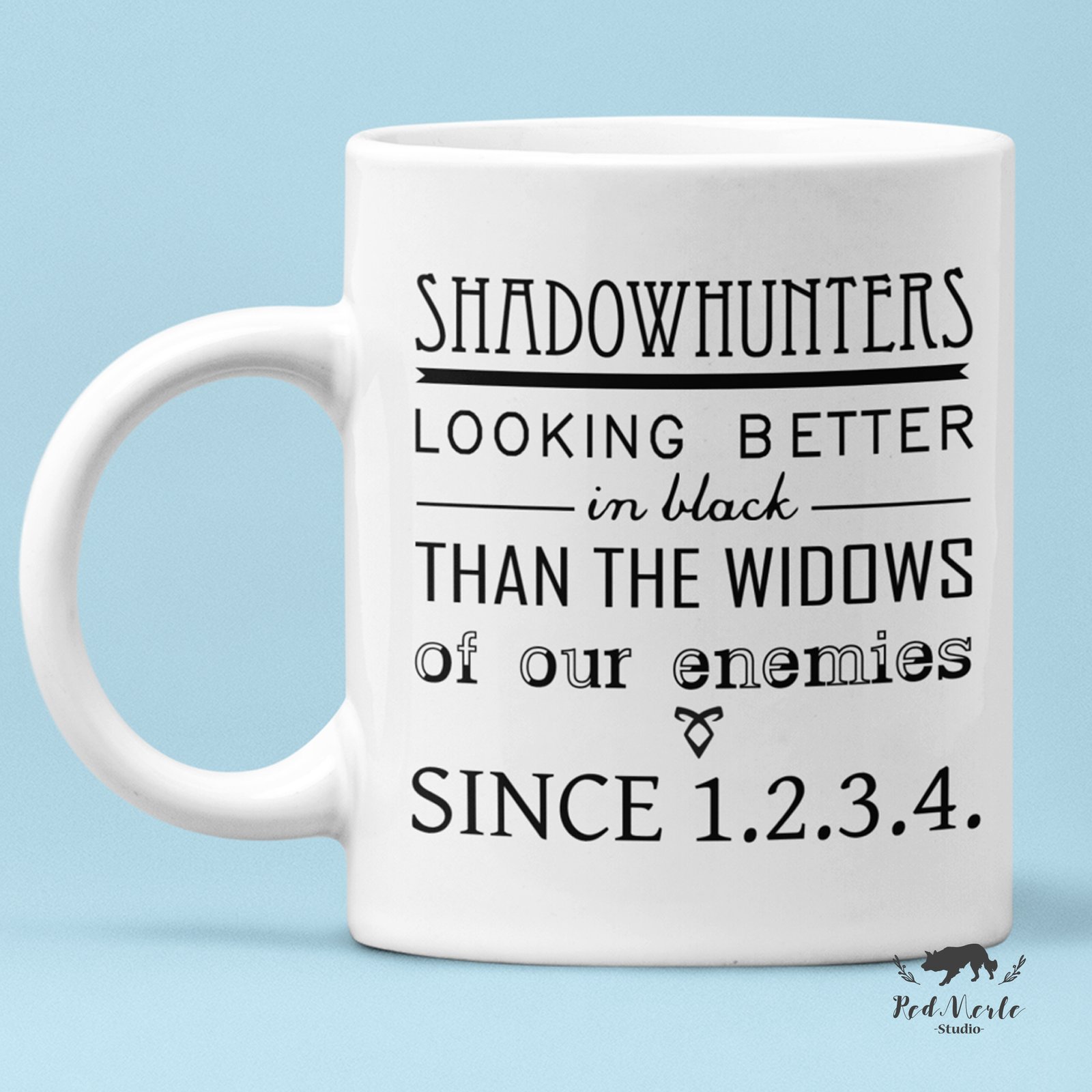 Taza Cazadores de Sombras - Luciendo el negro