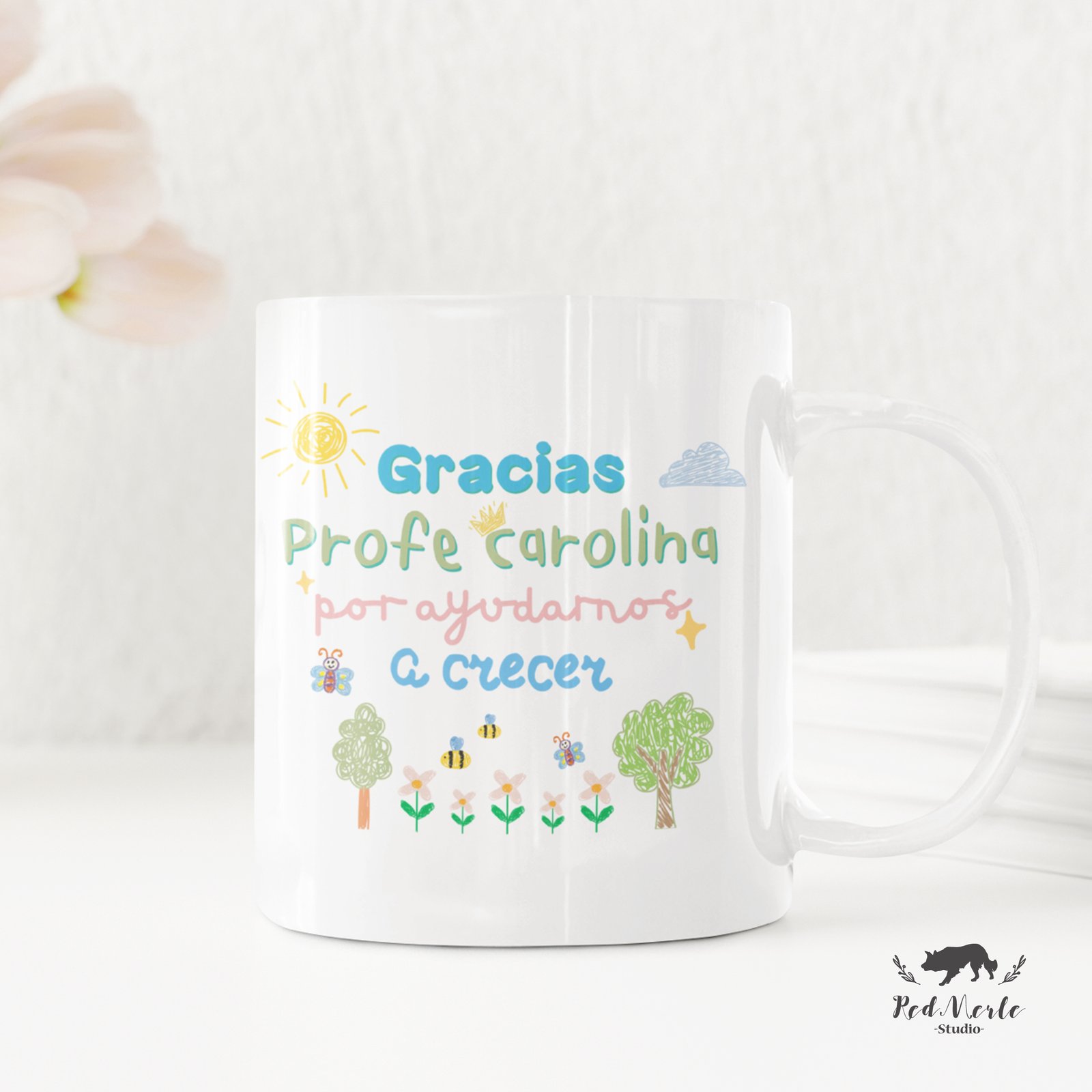 Taza Profe Dibujos