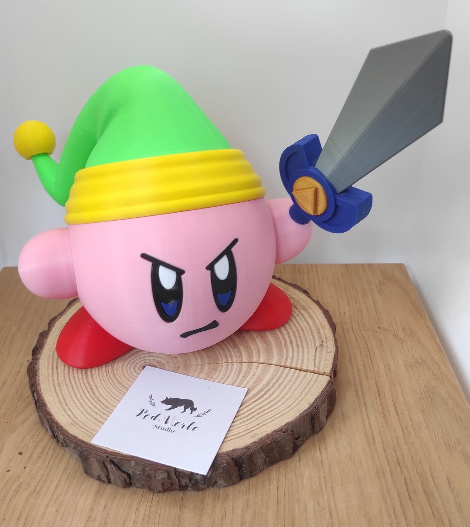 Kirby Link caja contenedor The Legend of Zelda expositor